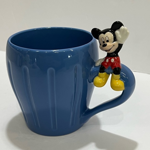 Blue Ceramic Mug with Character Handle - Picture 4 of 6